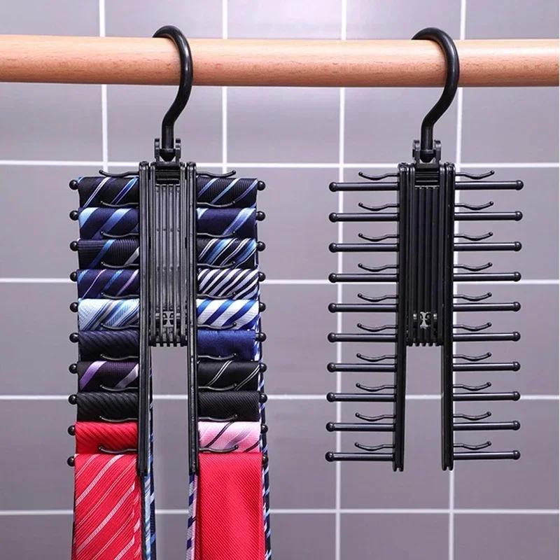 Portable Trouser Rack Hangers Household Stainless Steel Folding Pant Rack Tie Hanger Shelves Closet Convneince Organizer