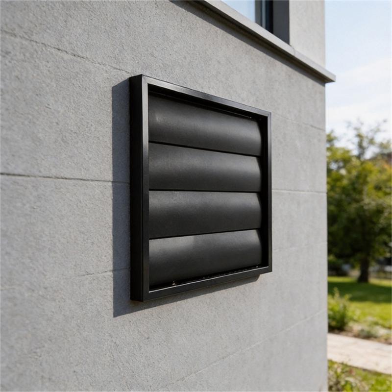 Dryer Exhaust Wall Outlet Package with Exterior Cover, Flexible Duct, Clamps, and Sealing Accessories for Air Routing