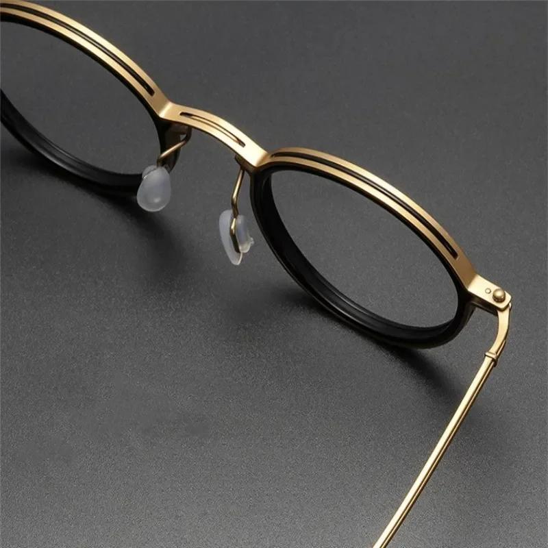 Vintage Anti Blue Light Glasses Óculos Men Luxury Round Frame Clear Lens Blue Light Blocking Men Women Metal Glasses Okulary