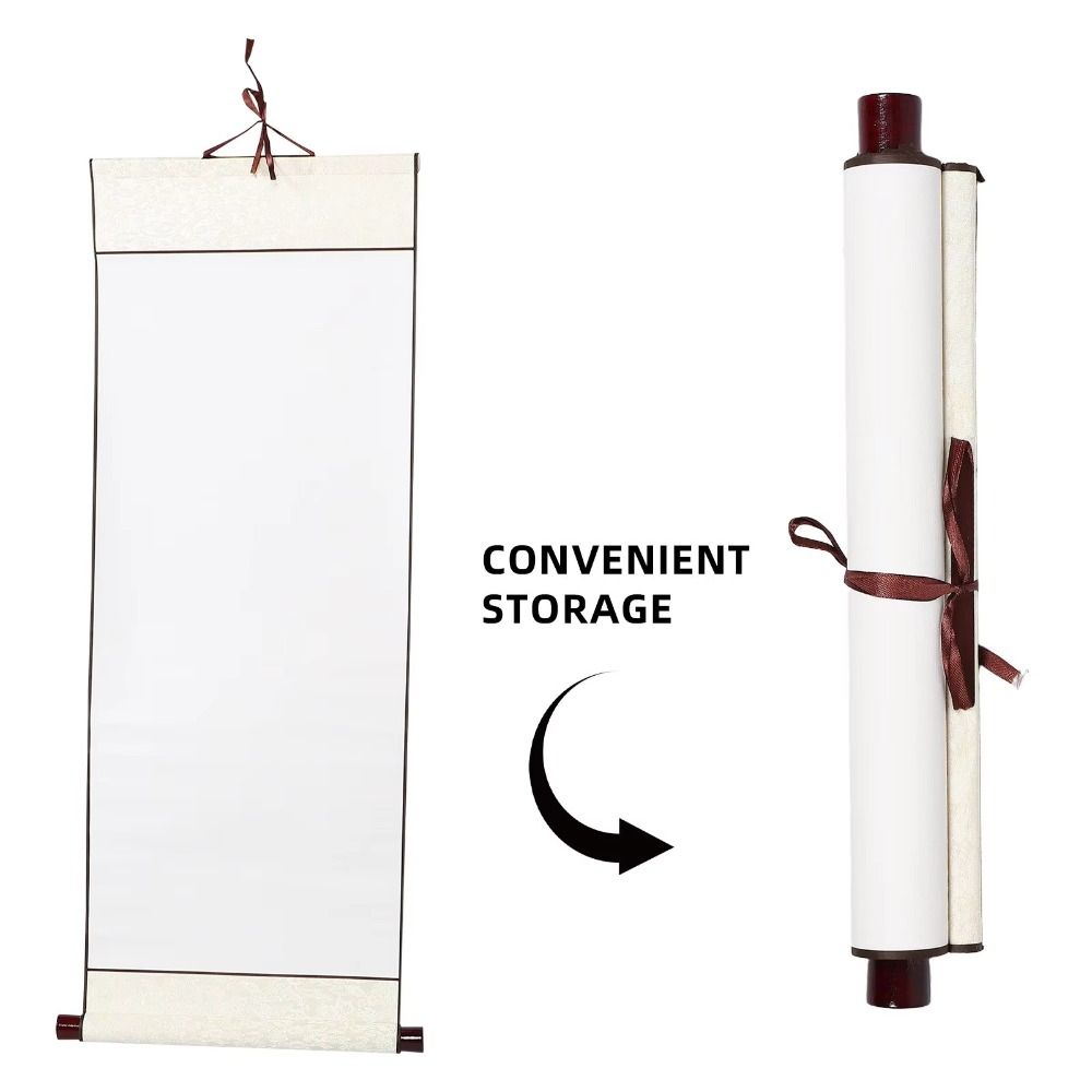 Blank Rice Paper Scroll Thickened Chinese Calligraphy Scroll DIY Handwritten Letter Scroll  Gift