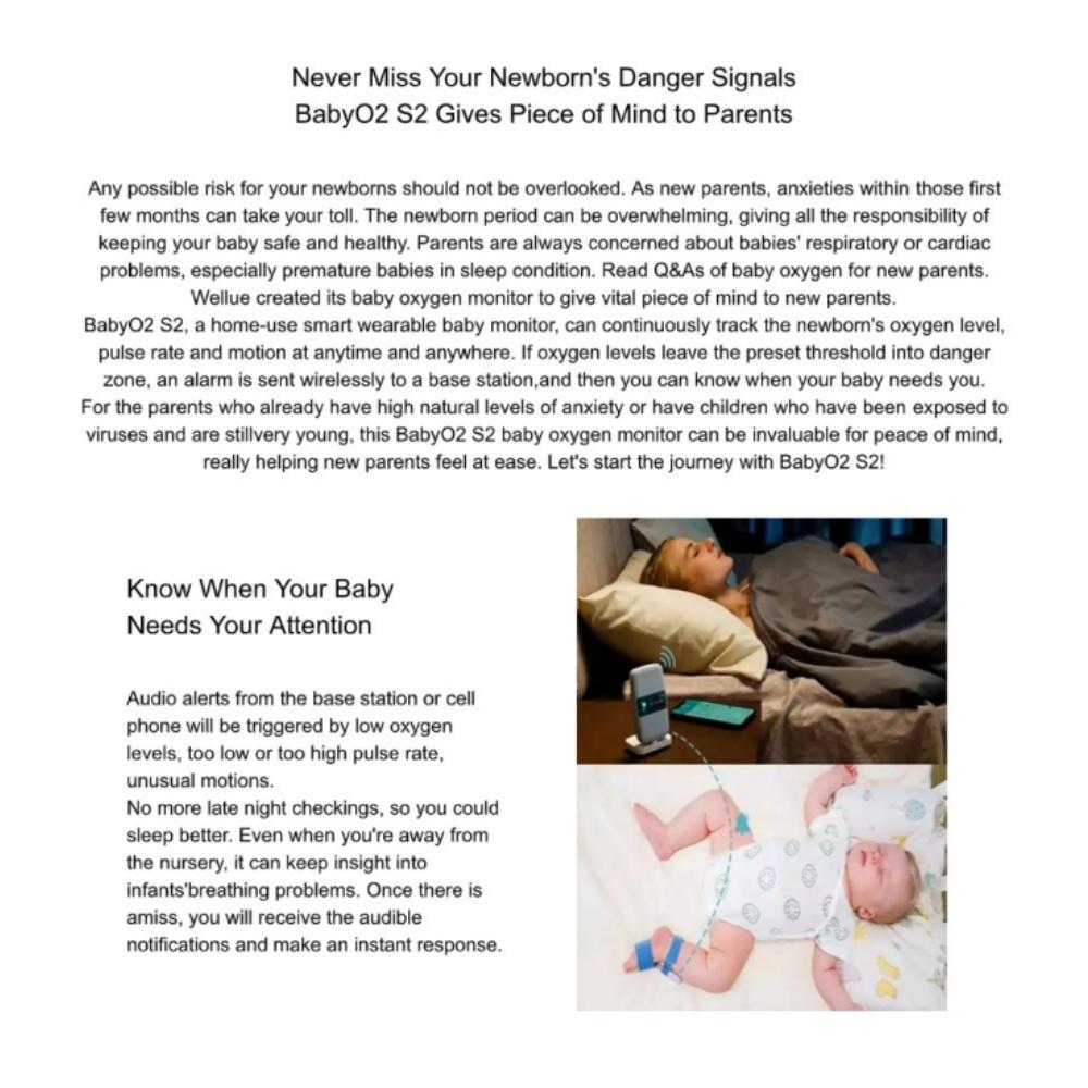 Home blood oxygen monitor for infants and young children