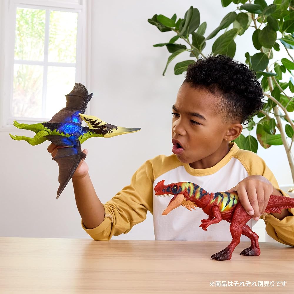 Mattel Jurassic World (JURASSIC WORLD) catch and bark! Pteranodon Kids Figure Dinosaur Toy Longes...
