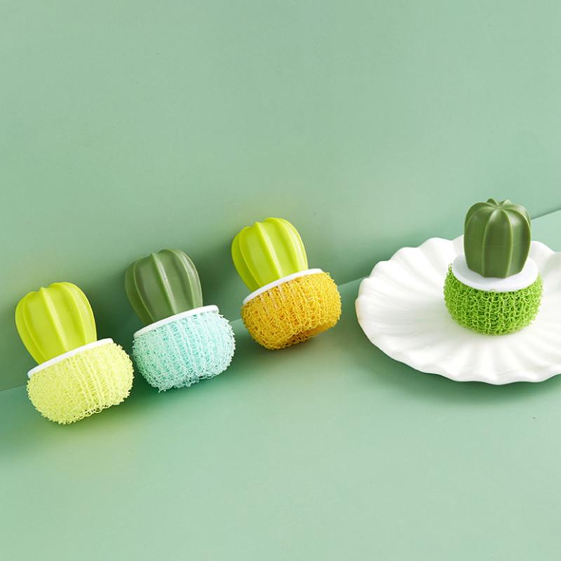 Mini Spülbürste mit Griff Mehrzweck-Scheuerbürste für Haushalt Universal Küchenspülbürste mit Abtropfschale Reinigungsbürste