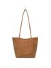 2025 Autumn/Winter Women's Genuine Leather Suede Tote - Large Capacity Bucket Bag