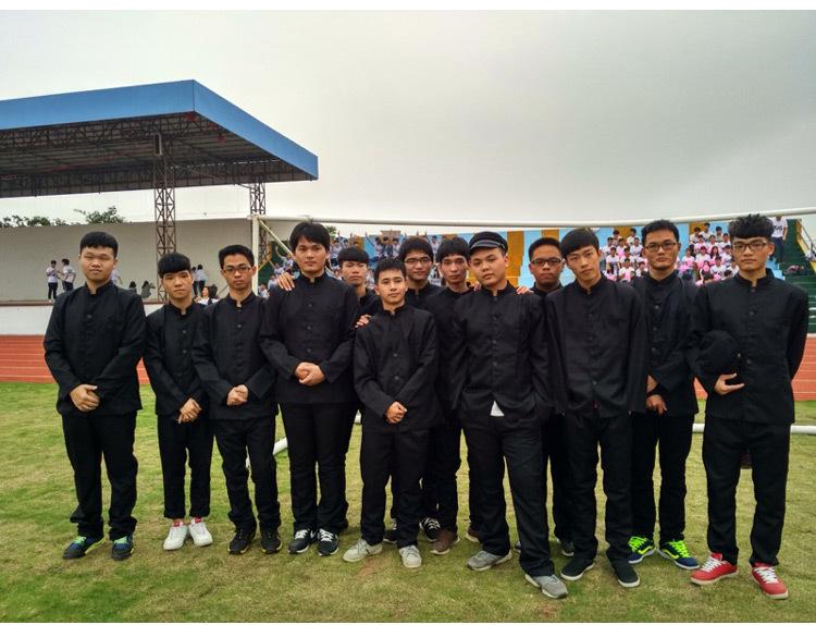 Costum Zhongshan pentru bărbați - Costum de scenă pentru studenți din Republica Chineză, cu guler stand