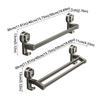 30/40/50CM Aluminum Towel Rack Strong Load-bearing Bathroom Organizer Double Pole Rack  Balcony