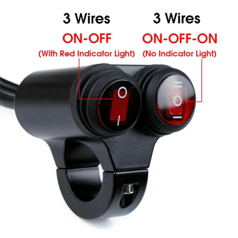 Motorcycle Switch Handlebar Control Dual Button 2 in 1 Foglight Spotlight Switch