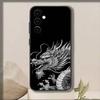 Luxury Tiger Dragon Embossed   Phone Case For Samsung Galaxy A73,A72,A71,A70,A53,A52,A51,Others Soft Black Cover
