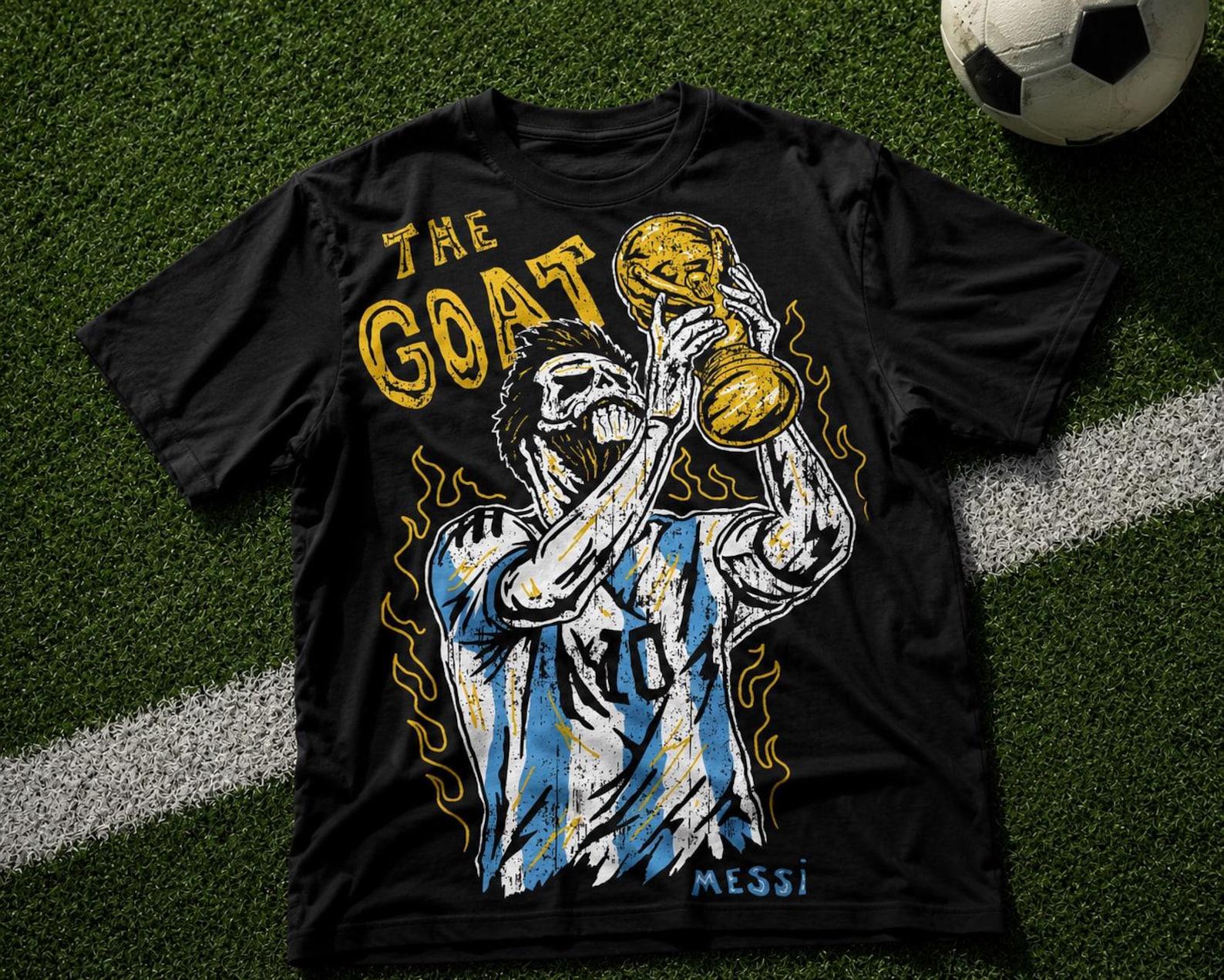 The Goat Messi T-Shirt: 100% Cotton Graphic Tee S