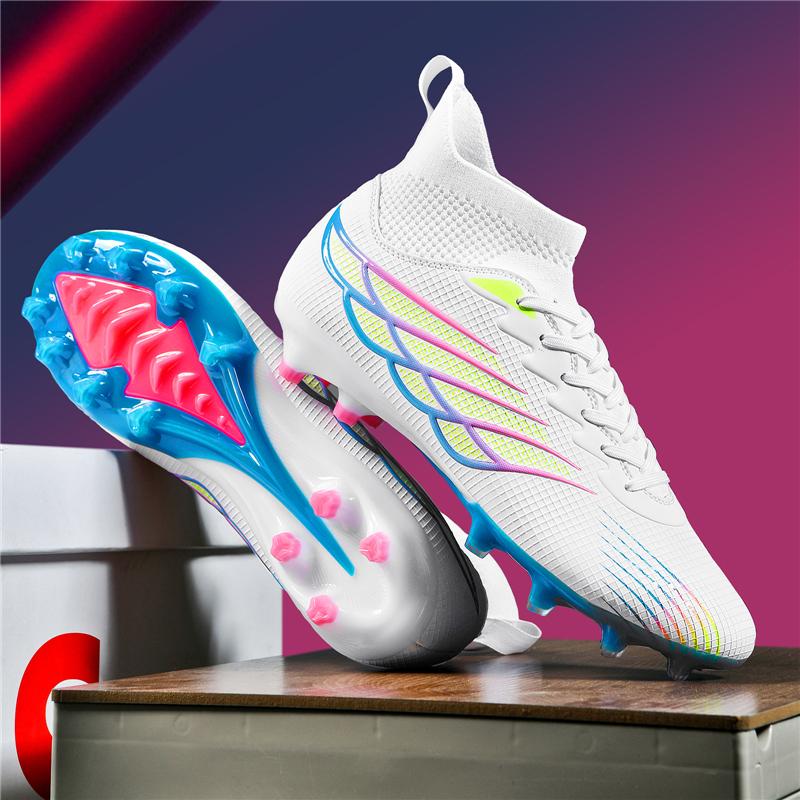 Men's Soccer Shoes Anti-slip TF/FG Football Boots Breathable Outdoor Grass Soccer Boot Low-Top Non-Slip Sports Soccer Sneakers