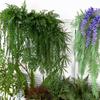 Plantes Artificielles Suspendues 3,3 pieds Faux Vignes de Fougère Suspendues avec 30 Feuilles Décoration Murale Verdure pour Décoration Intérieure Murale de Maison Extérieure