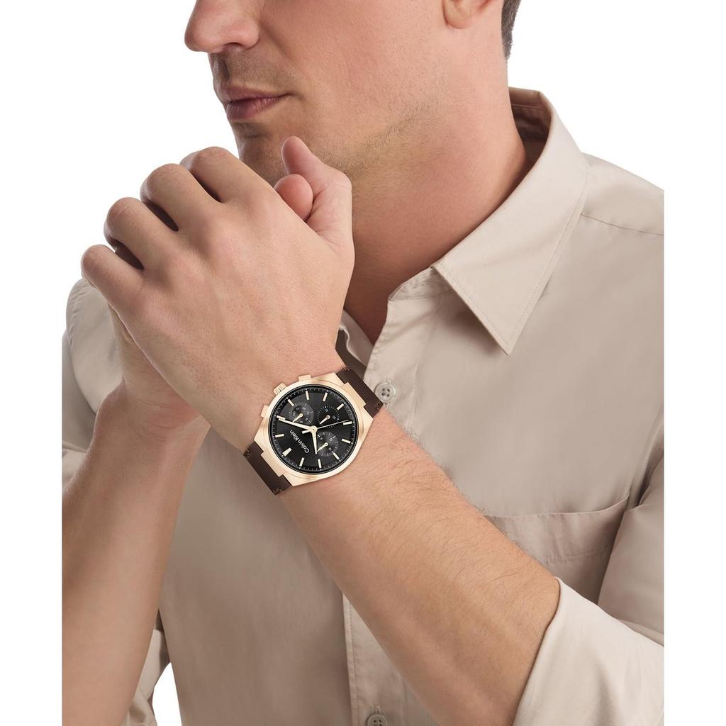 Calvin Klein Distinguish Watch Brown Men's 25200507,