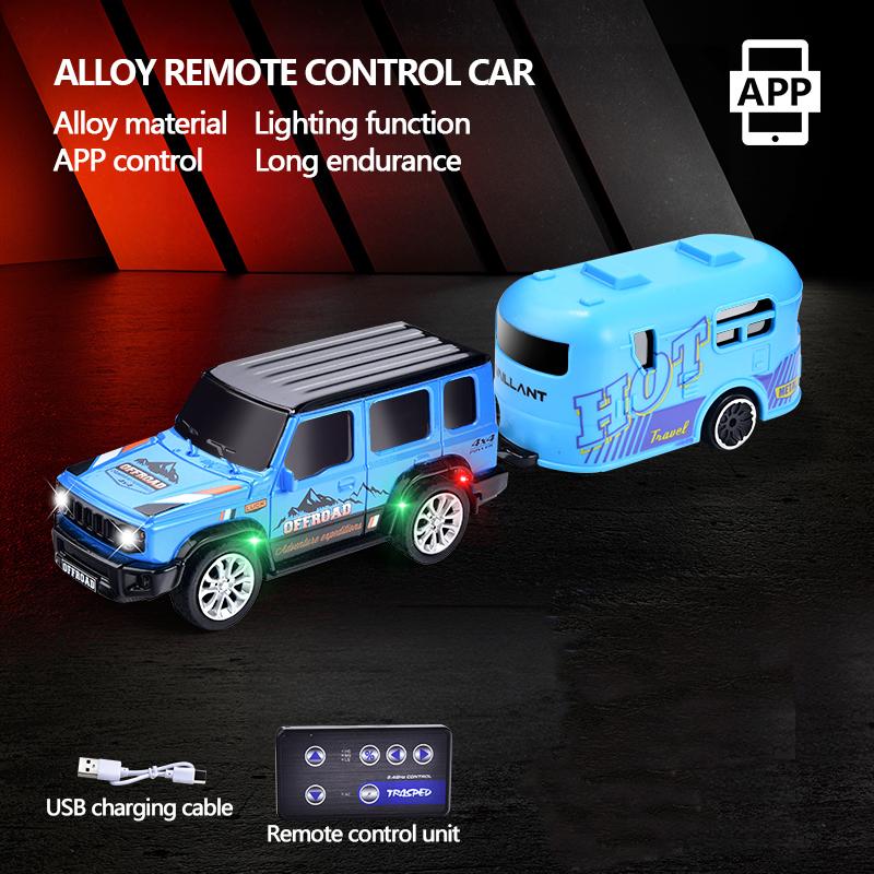 Kid 1: 64 Dual Mode Mini Remote Control Car Children's Toy Car Charging Wireless Simulation Alloy Off Road Vehicle RC Gift Boy