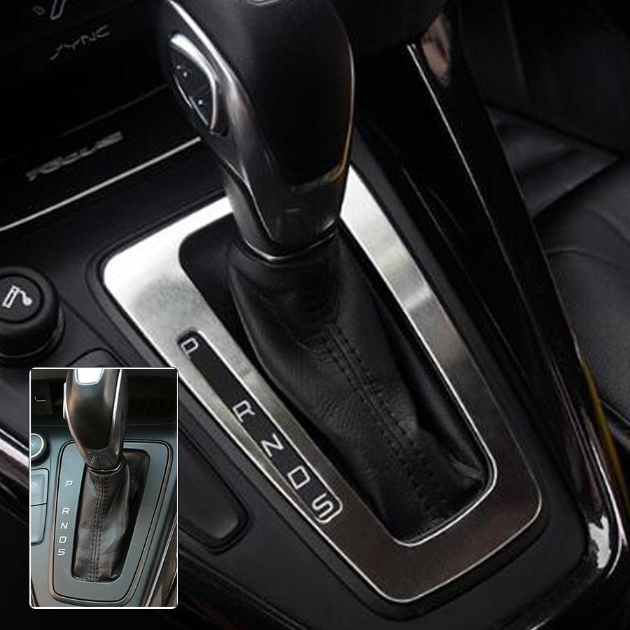 Schalthebelblende für Ford Focus MK3 Focus 3 2015-2018 LHD Schalthebelblende Dekorabdeckungen Zierleiste Aufkleber
