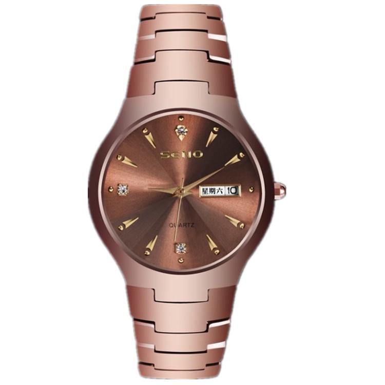 Men's Tungsten Steel Fashion Waterproof Quartz Watch Couple Gift