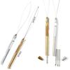 Hair Extension Tools Set for Silicone Beads Microlink Gold/Silver Metal Hair Loop & Crochet Hooks Needle Kit