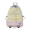 Schoolbag is a hot seller this year, casual backpack, women's fashion contrasting colors, lightweight drawstring, mountaineering bag