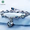 Women's Ocean Heart Crystal Bracelet - Fashionable Jewelry for Girls