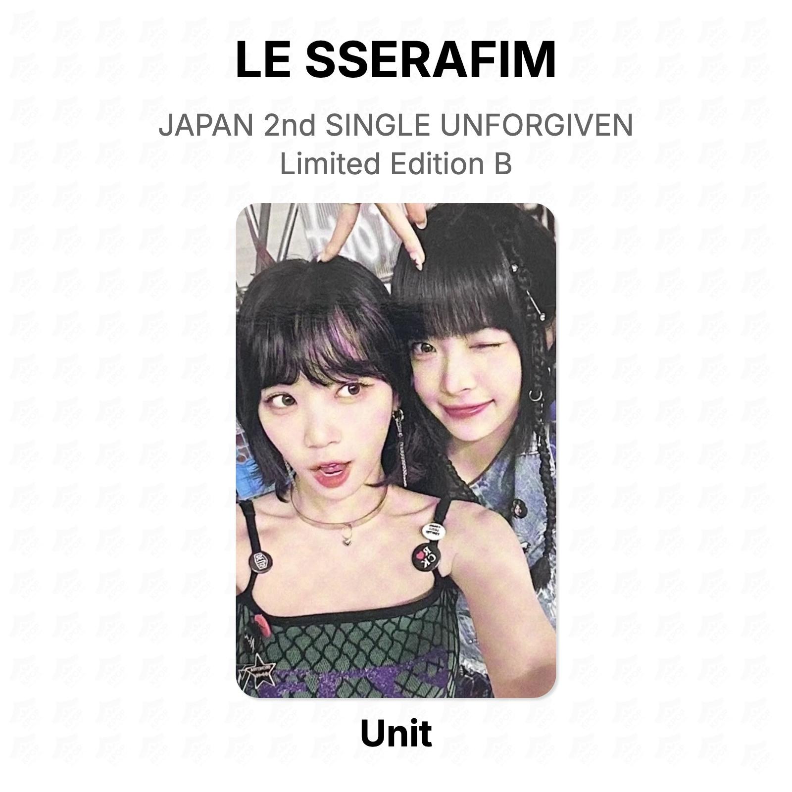 LE SSERAFIM JAPAN 2nd SINGLE UNFORGIVEN Limited Edition B Official Photocard Unit 05