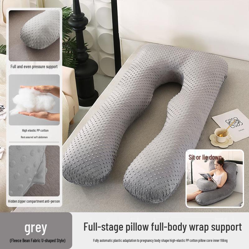 Pregnancy Support Pillow: G, U & L Shapes for Side Sleeping & Back Support