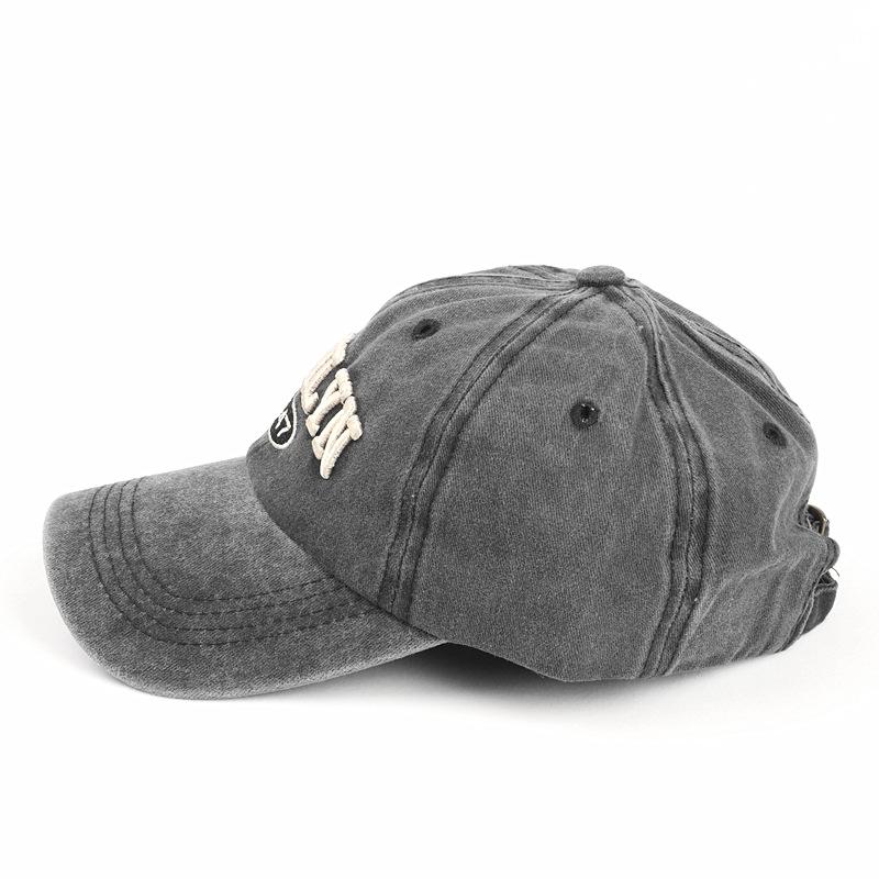 Retro Distressed Baseball Cap - Unisex Los Angeles Embroidered Design - High-Quality Vintage Style - Adjustable Fit for Men & Women