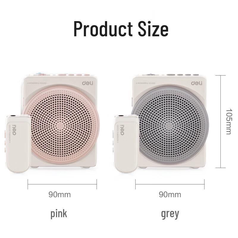 Deli 10W Portable Wireless Voice Amplifier with Microphone