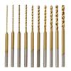 Mini  Twist Drill Bits 10pcs Assorted Size Precisions Mini Drill Bit Set for Intricate Drilling In Wood & Plastic