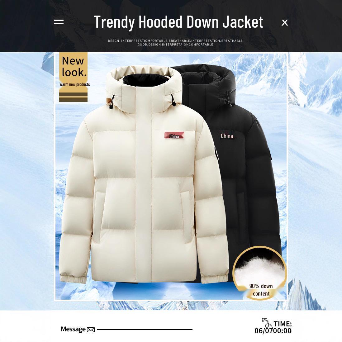 

Jeep Spirit Warm Down Jacket for Couples - Men s and Women s Winter Coat with Custom Logo L