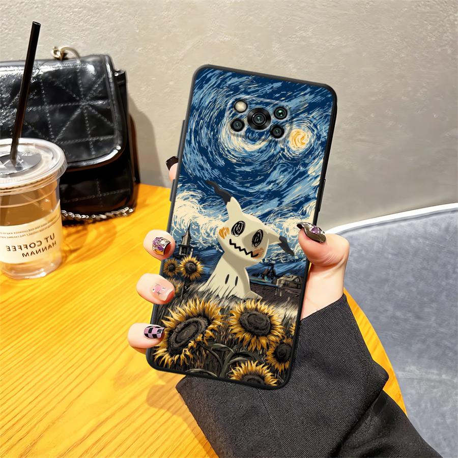 Funny Pokemon Mimikyu Funda Phone Cover Case for Xiaomi Poco F8 M3 M4 M7 Pro F1 C71 M5 F3 C50 C75 X3 X4 X5 X7 Pro C61