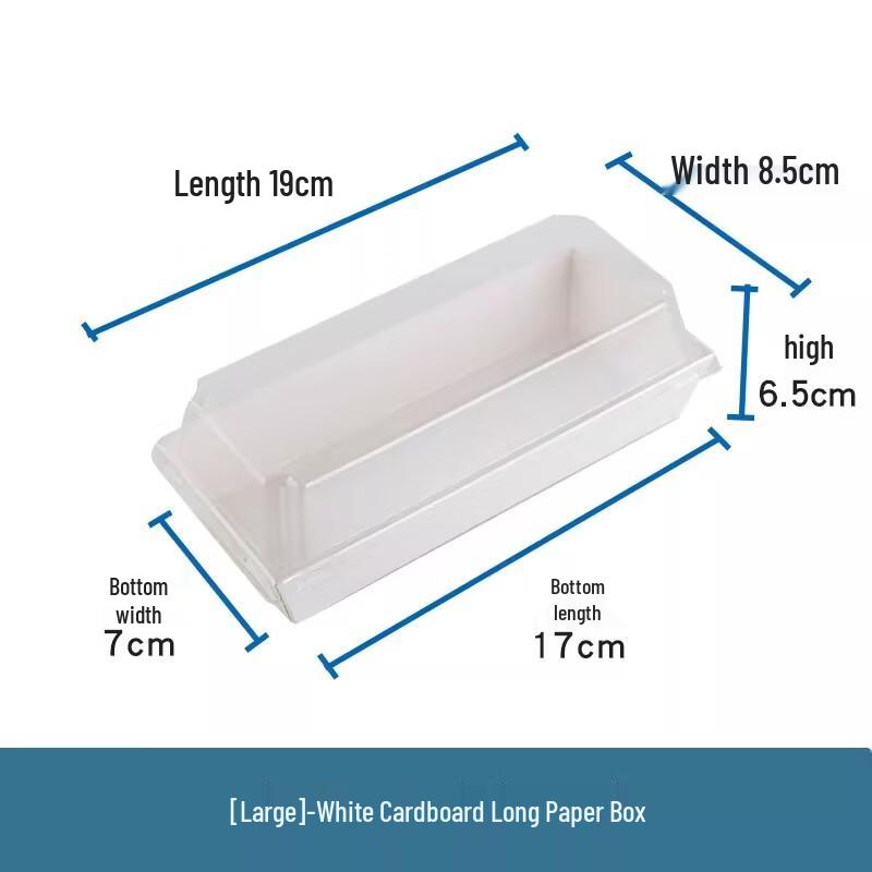White Cardboard Sandwich & Pastry Takeaway Boxes