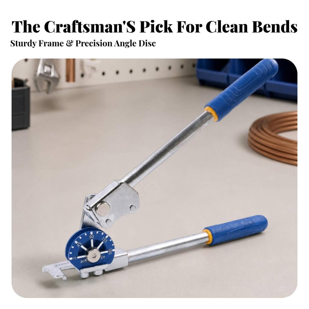Manual Tube Bender Portable Ergonomic for Workshops