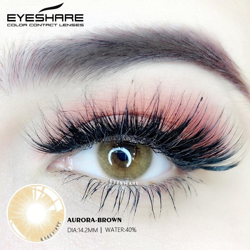 EYESHARE Blue Color Contact Lenses Colored Contacts  Yearly Color Contact Lens Eyes Lenses