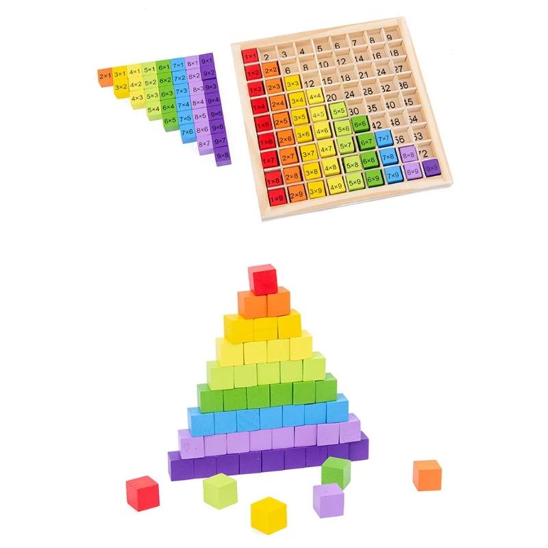Wooden 99 Multiplication Table Toy, Montessori Math Learning Board For Kids, Arithmetic Teaching Aid For Early Education, Birthd