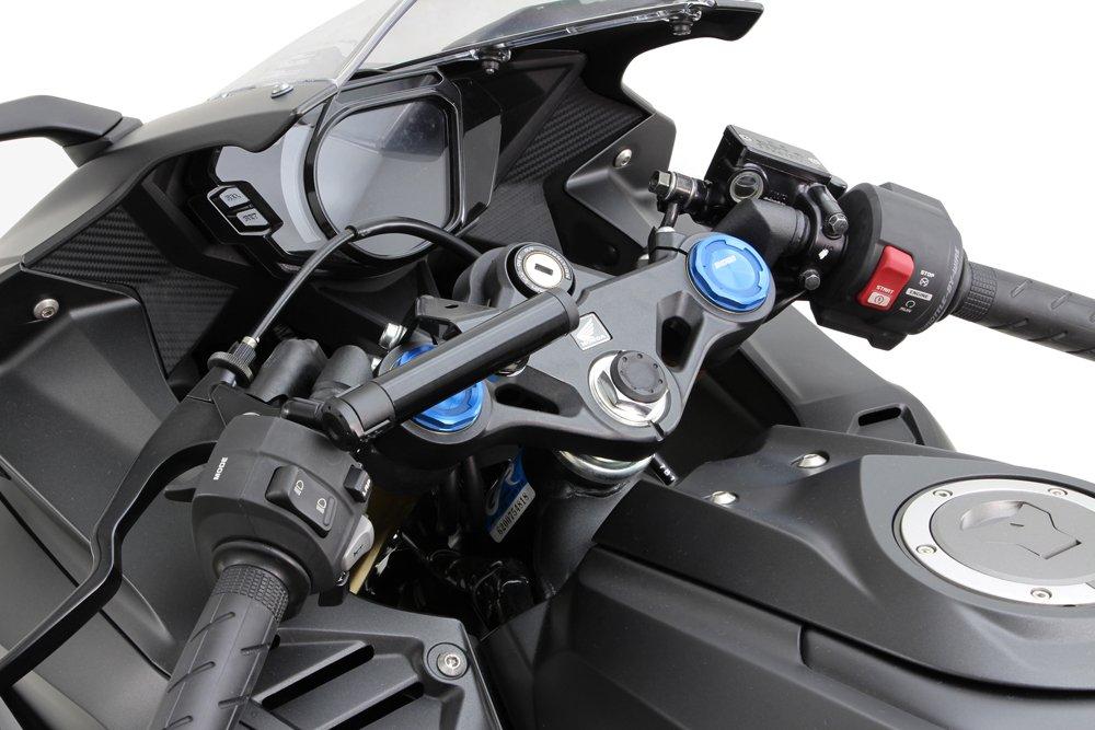 HURRICANE Clamp with USB Power for CBR250RR HU1026B Bar, Black, Supply, (MC51)