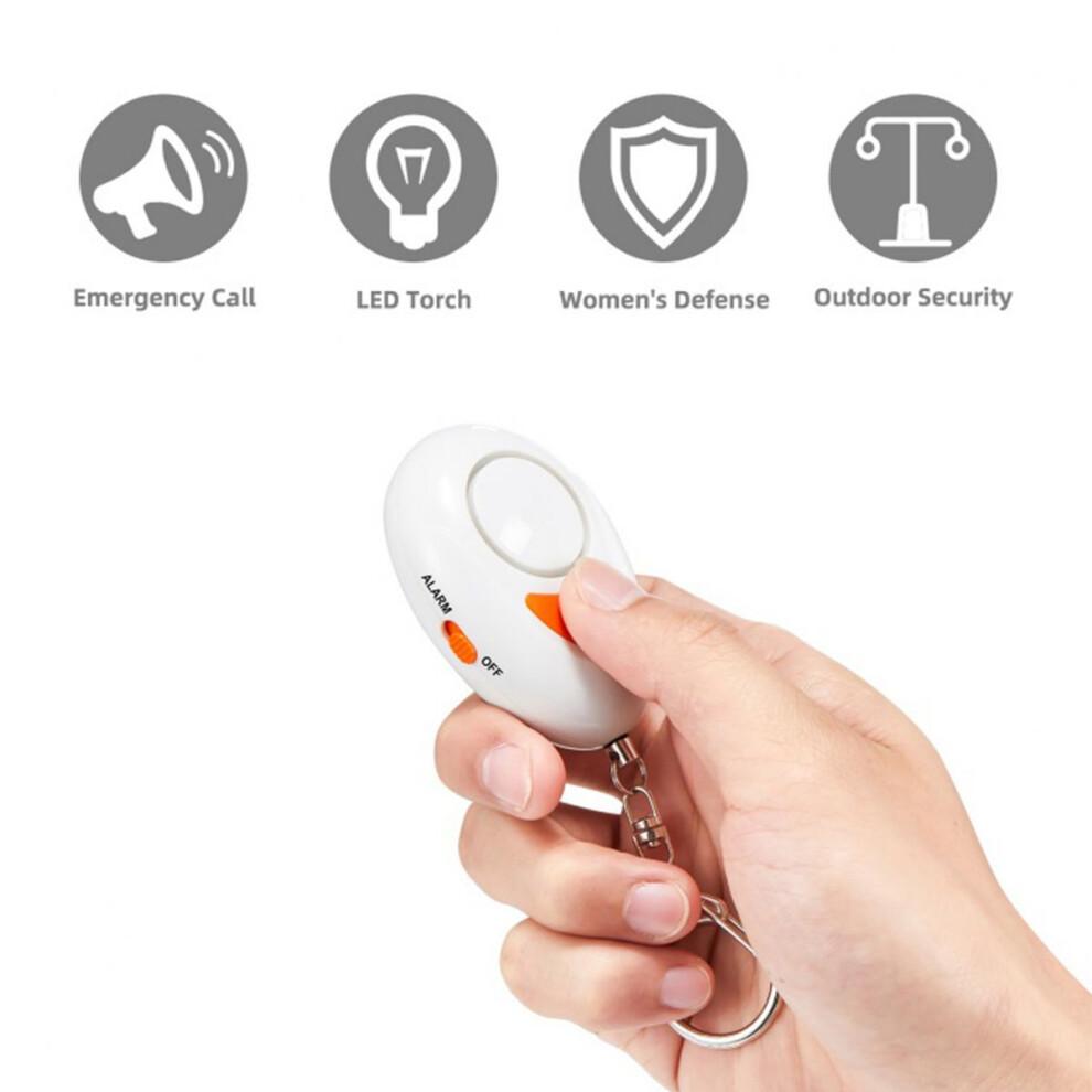 Self Defense Safety Protection Device For Women Emergency Alarm With LED Flashlight Keychain Alarm For Travel Security Protection Anti-Theft Personal