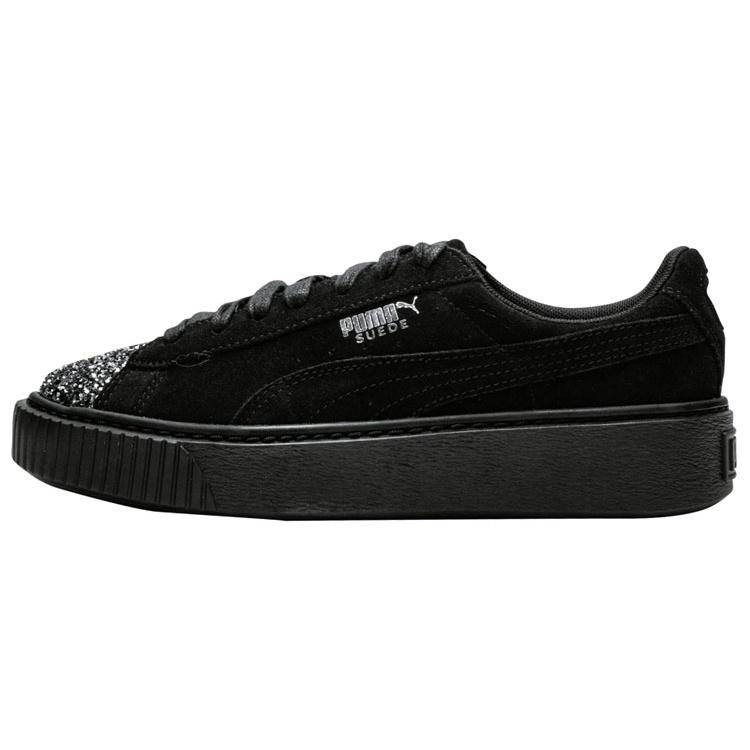(WMNS) PUMA Suede Platform Crushed Gem - Black Women s 365866-01 EU 37.5