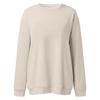 Dame Vintertopper Dame Langermet Genser Casual Rund hals Løs Passform Pullover Fleece Topper