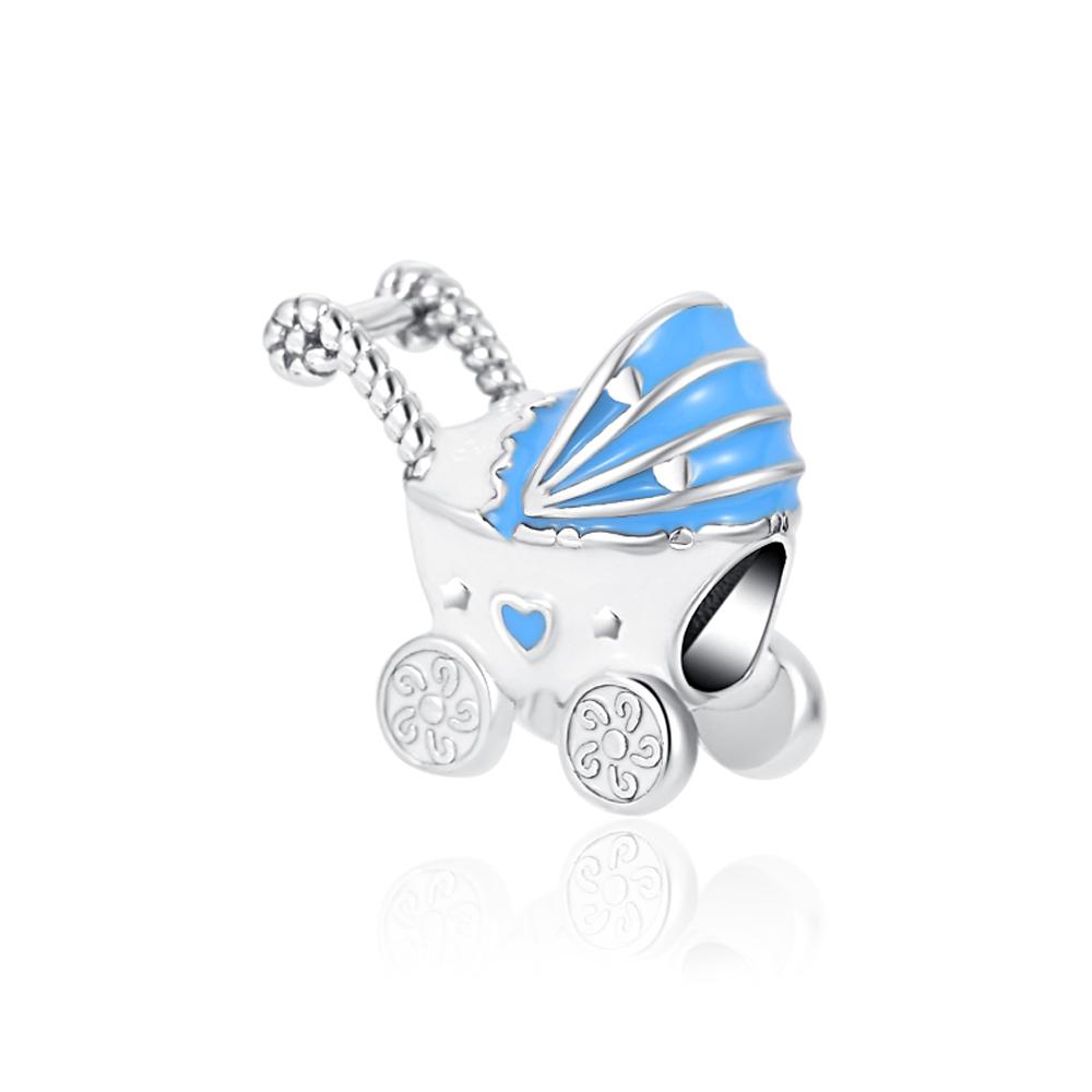 New Fashion Baby Series Baby Carriage Baby Bottle Girl Charm Bead Gift Fit Original Bracelet Pendant Diy Jewelry Accessories