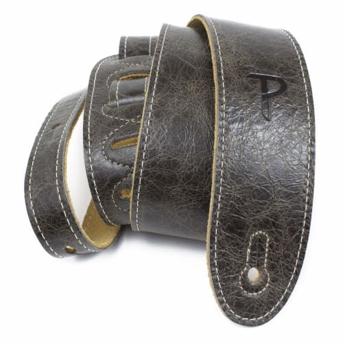 

P Perri s Leathers Ltd. Italian Leather Guitar Strap, 2-Inch, Vintage Brown