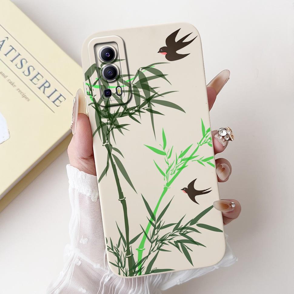 For Vivo Y72 5G Casing V2041 Colorful Flower Cartoon Cover Silicone Soft TPU Phone Case For Vivo Y 72 Y72  5G Coque Fundas Capas