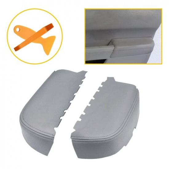 Leather Center Console Lid Door Skin Front Cover 09-15 for Armrest Honda Pilot