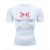 Tight T-shirt for Men's Short Sleeve Sports Fitness Running Sporter Gym Fashion Drying Workout High Elasticity Breathable Sweat-Resistant