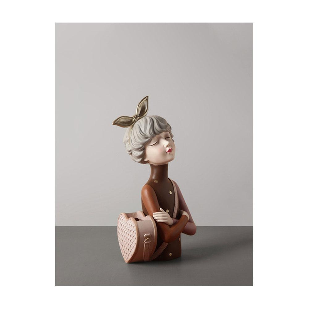 Harz Mädchen Kunst Wohndekor Dekoration Zimmer Figuren Für Innen Schreibtischzubehör Kawaii Statue Skulpturen Nordisch Wohnen