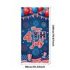 Decorative Design Happy 4th of July Celebration Banner for Holiday Party Indoor Decoration Patriotic Event