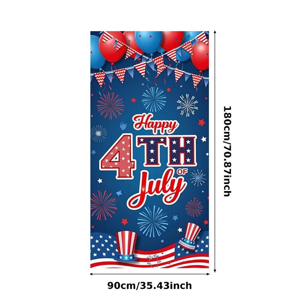 Decorative Design Happy 4th of July Celebration Banner for Holiday Party Indoor Decoration Patriotic Event