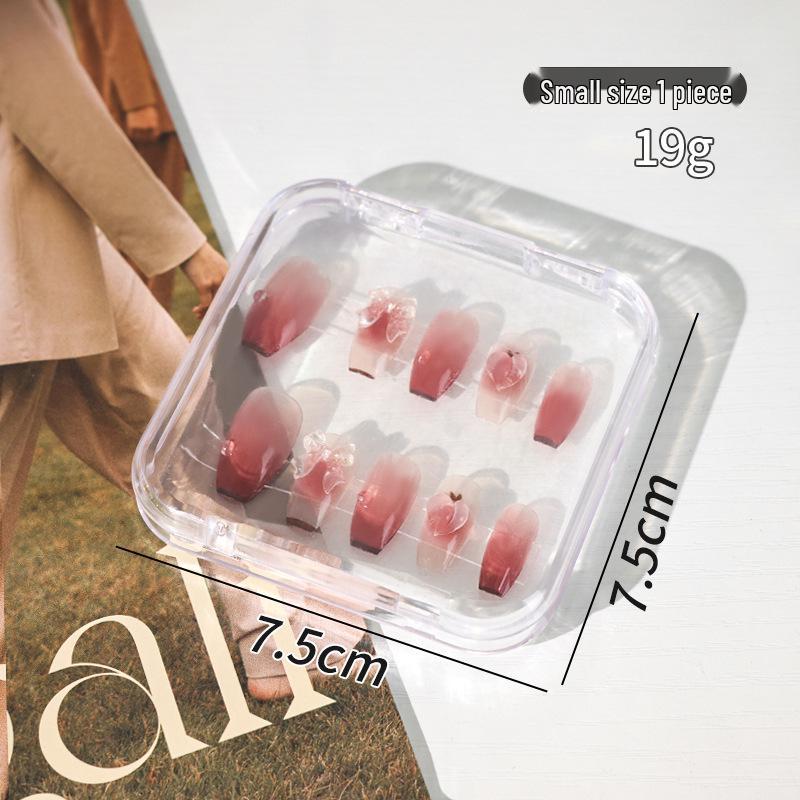 Clear Flip-Top Nail Art & Jewelry Storage Box