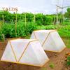 Garden Row Plant Protector Foldable Raised Garden Beds Plant Nursery Cover with Ground Nails Vegetable Rows Guard Greenhouse for Protecting Plants