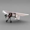 Kit de Avião de Papel com Controle Remoto yangyizhi com Estabilizador Giroscópico, Módulo de Potência Elétrica RC DIY, Hélices Duplas, Transmissor Lançador de Aeronave