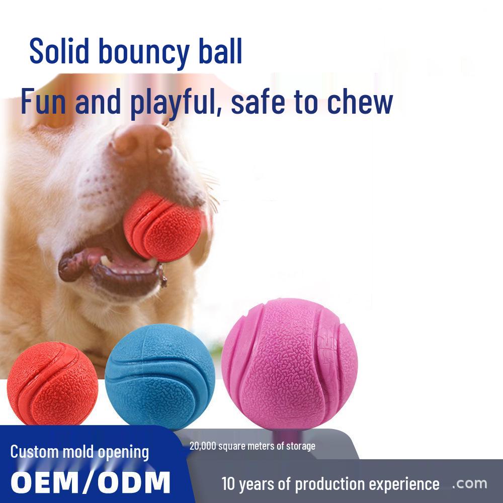 

Pet Supplies Elastic Teething Dog Toy: Bite-Resistant, Decompression, Training Ball. 4.5 cm diameter, 69.4 g красный