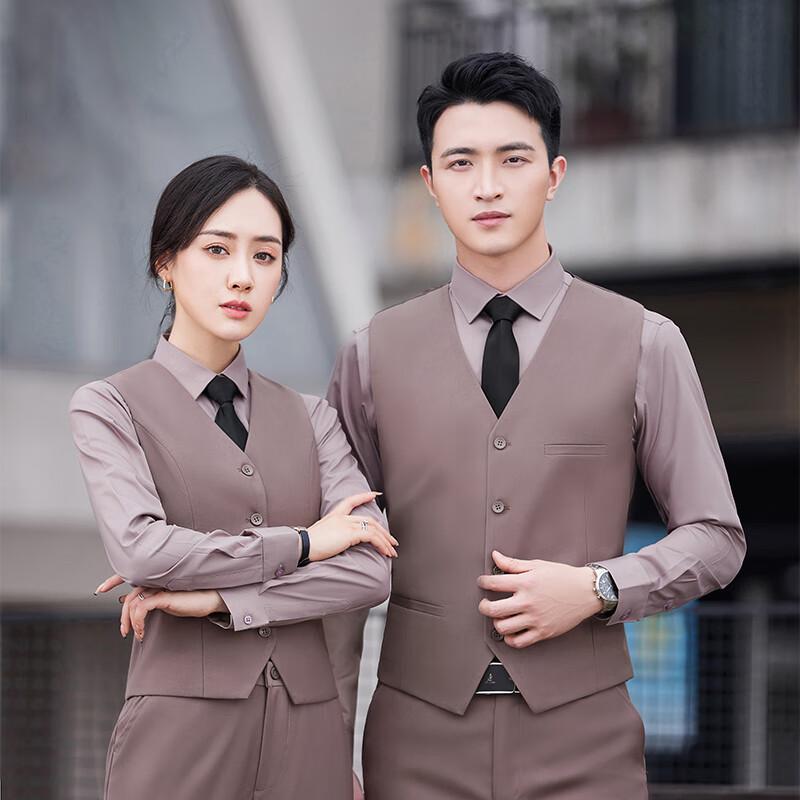 Teluoman Unisex Business Suit Vest